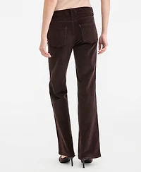 Kobi Halperin Women's Luelle Corduroy High-Waist Straight-Leg Pants