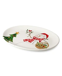 Certified International Snowman Delight Oval Platter