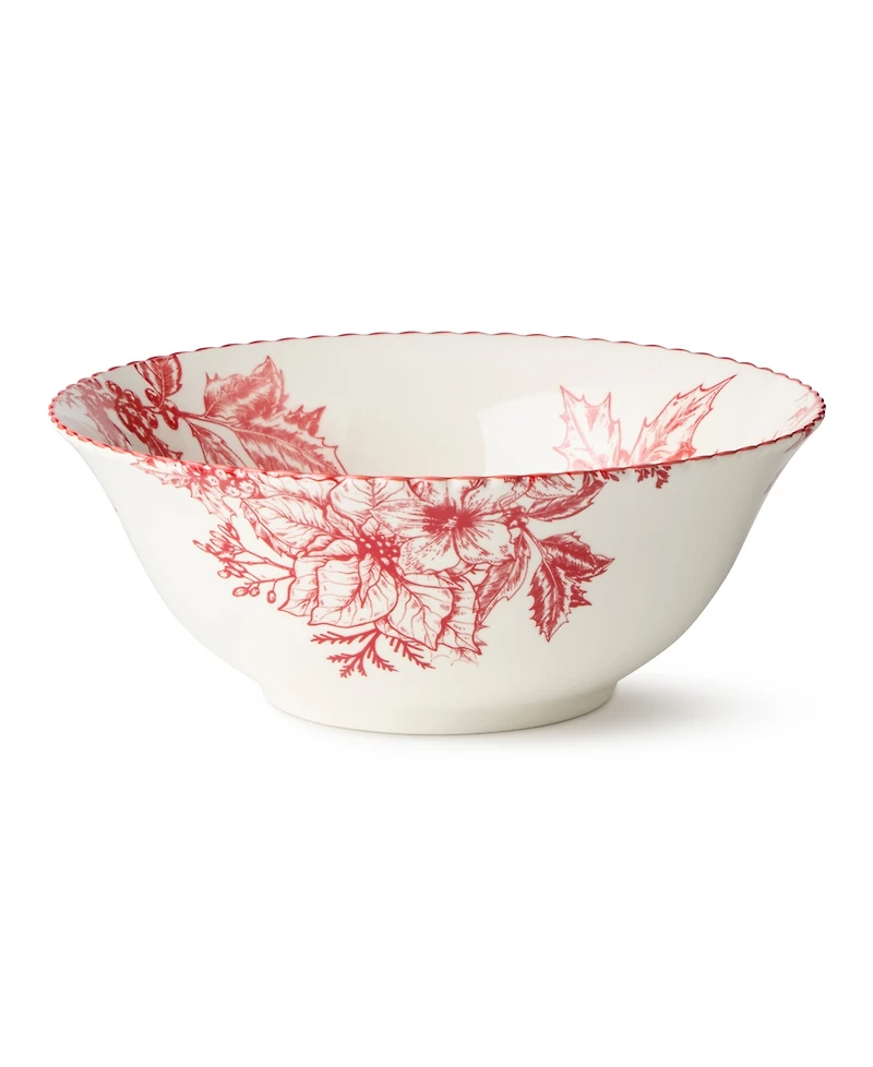 Certified International Crimson Noel Deep Bowl