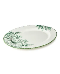 Certified International Winter Evergreen Oval Platter