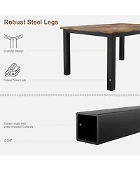 gaomon 63" Industrial Dining Table for 4-6