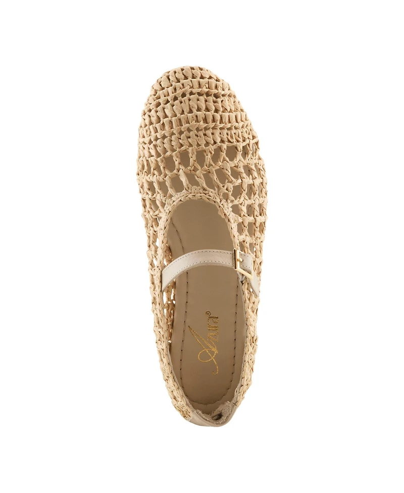 Azura Women's Thevineyard Ballet Flats with Crochet Knit Upper