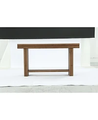 Tribesigns Solid Wood Console Sofa Table, Farmhouse Long Entryway Table Behind Couch