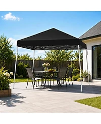 gaomon 10x10 ft Pop Up Canopy Tent with Slant Legs, Uv and Water-Resistant