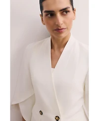 The Fold Women's Signature Draped Cape Blazer