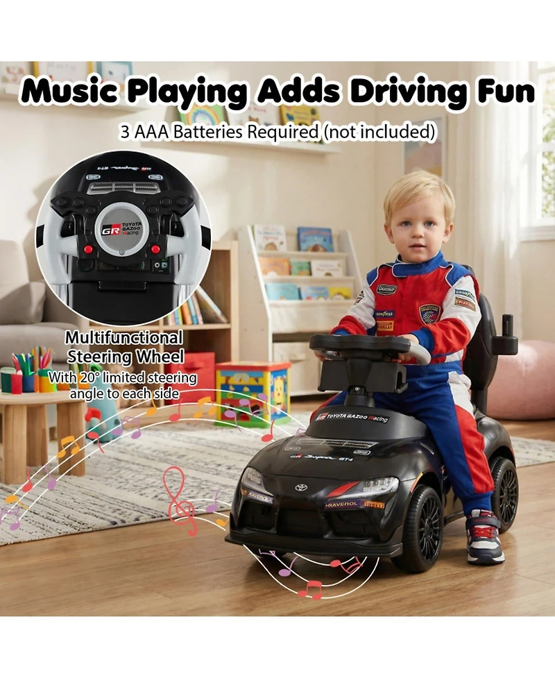 Hongge 3-in-1 Toddler Foot-to-Floor Sliding Car Ride-On, 44 lbs. Capacity, Ages 18 Months–5 Years