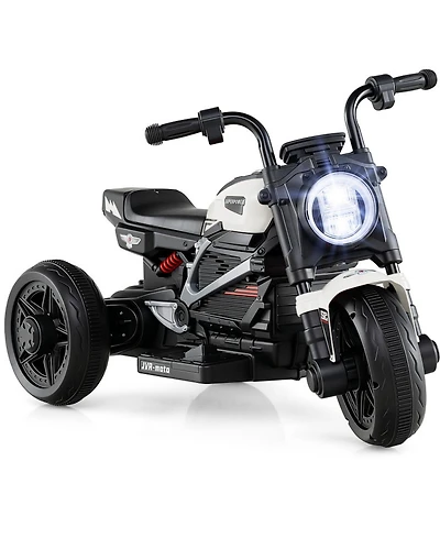 Hongge 6V Electric Motorcycle with Led Headlight and Music, 31" x 18.5" x 19.5", 66 lb. Capacity, Ages 3-5