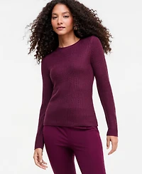 I.n.c. International Concepts Women's Rhinestone Rib Sweater, Macy's Exclusive