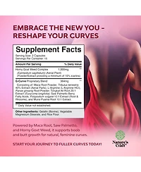 Nature's Craft G-Curve Botanical Support Capsules - Epimedium Extract, Muira Puama & Maca Root - Advanced Herbal Formula for Women - Easy to Swallow