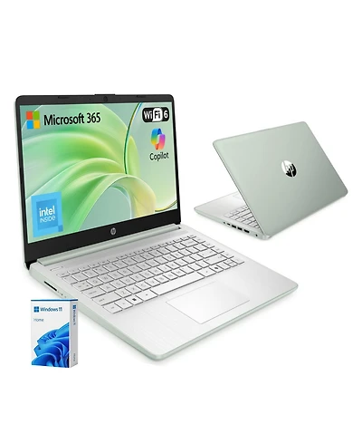 Hp Essential 14" Hd Laptop, Intel N-Series N150, Intel Graphics, 4GB Ram, 128GB eMMC, Wi-Fi 6, Windows 11 Home