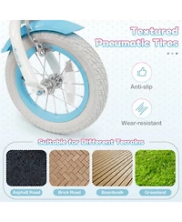 Hongge 12-Inch Kids Bike with Enclosed Chain Guard and Training Wheels, 110 lbs Capacity, Ages 3-4