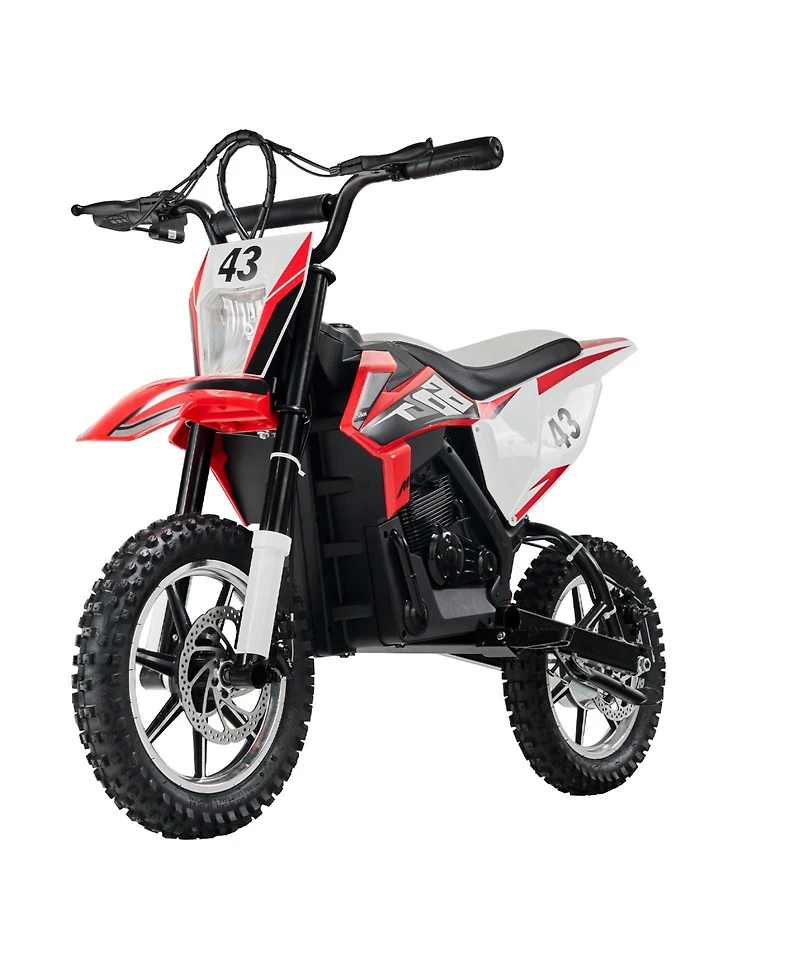 Hongge Kids Electric Ride On Motorcycle 36V Reaching 15.5 mph with Treaded Tires and Dual Brakes Ages 14+