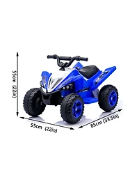 Yobtop Kids 12V Ride On Car, Dual Motor with Bluetooth Music & Led Lights, Ages 3-6