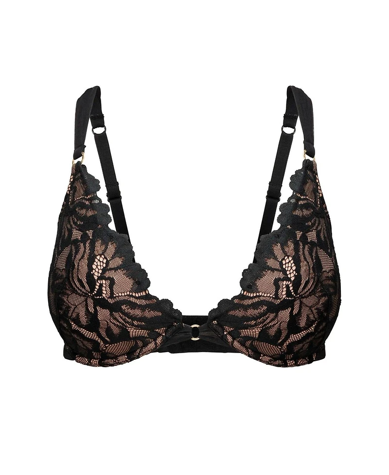 Adore Me Women's Marieprune Push Up Plunge Bra