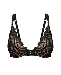 Adore Me Women's Marieprune Push Up Plunge Bra