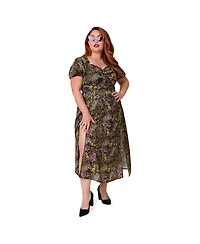 Unique Vintage Plus Sweetheart Midi Dress