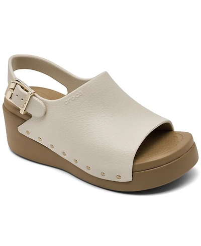 Crocs Women's Dylan Studded Platform Slide Sandals from Finish Line