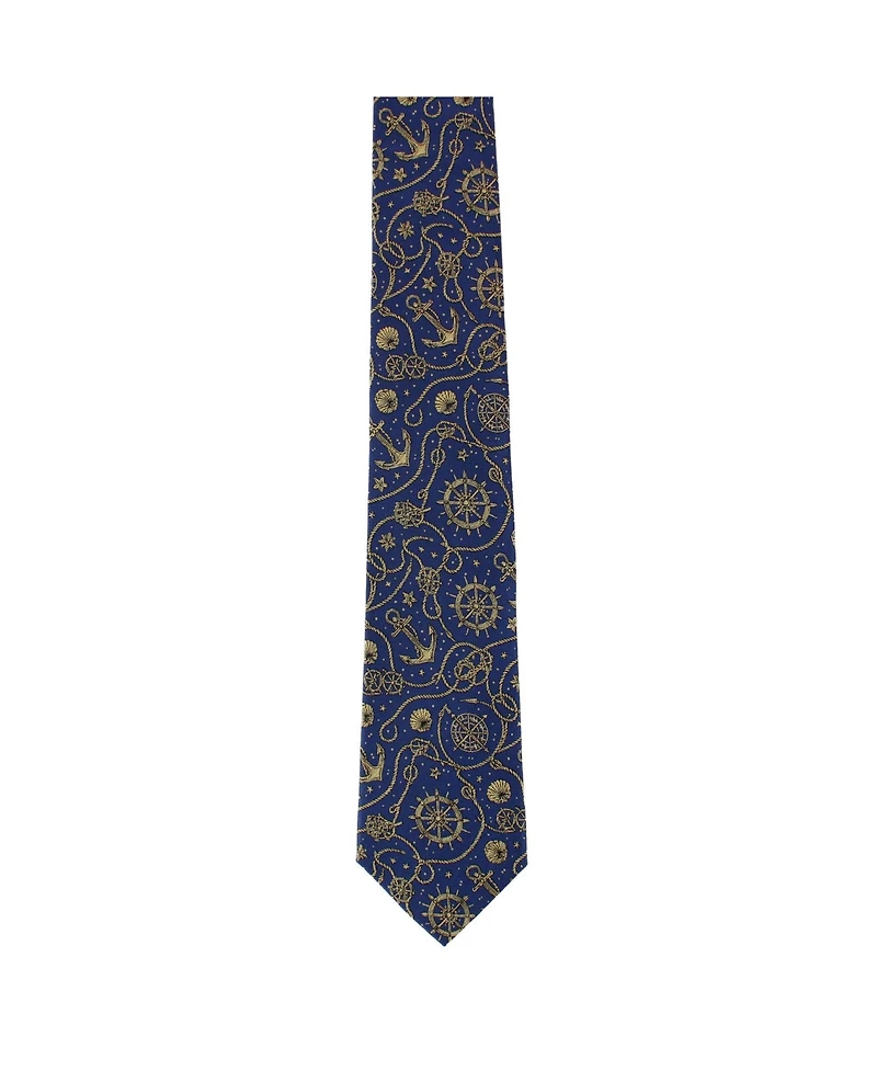 Trafalgar Men's Nautical Wonders Silk Novelty Necktie