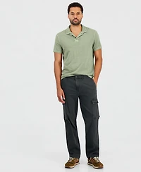 Sun + Stone Men's Pleated Straight-Fit Cargo Pants, Macy's Exclusive