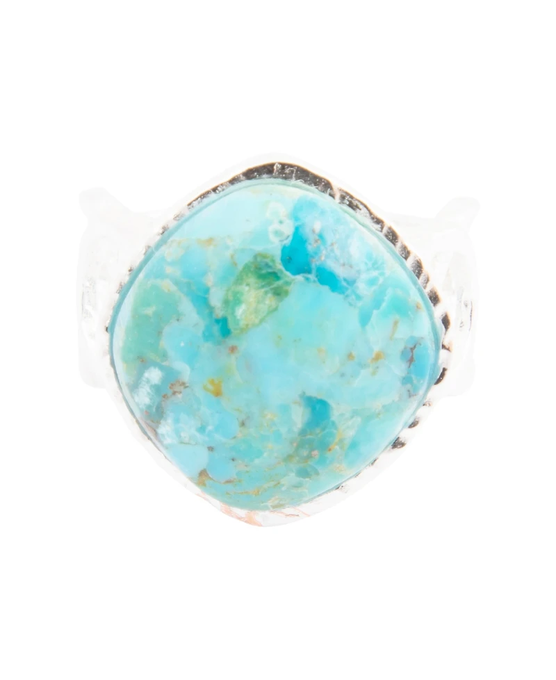 Barse Hypnosis Blue Turquoise and Silver Ring