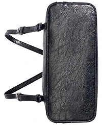 Calvin Klein Sylvie Faux Leather and Sherpa-Trim Zip-Top Messenger Backpack