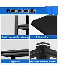 Boyel Living Fish Tank Stand 34 Inch Heavy Duty Steel 3 Tier Adjustable Shelves 660lb