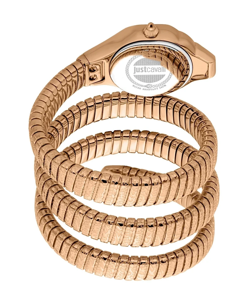Just Cavalli Women's Reptilia Quartz Ip Stainless Steel Bracelet Watch