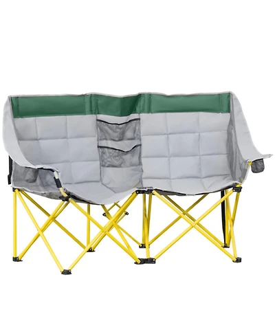 ECHTPeak Folding Chaise Lounge with 4-level Reclining Back,Outdoor Lounge Chair with Breathable Mesh Fabric, Side Pocket, Headrest