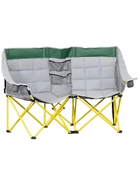 ECHTPeak Folding Chaise Lounge with 4-level Reclining Back,Outdoor Lounge Chair with Breathable Mesh Fabric, Side Pocket, Headrest