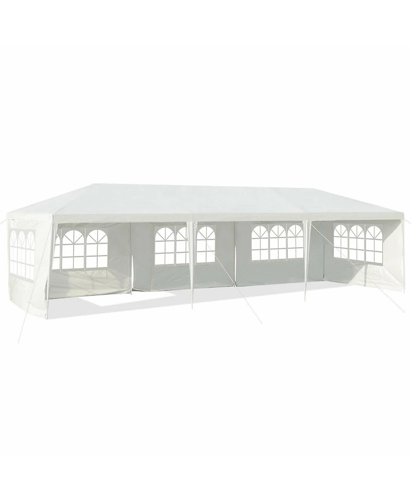 Gymax 10'x30 feet Heavy-duty Gazebo Wedding Canopy Party Pavilion Outdoor