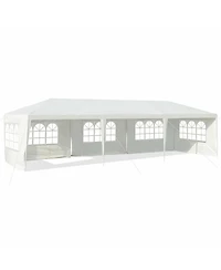 Gymax 10'x30 feet Heavy-duty Gazebo Wedding Canopy Party Pavilion Outdoor