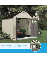 Suncast Tremont Heavy Duty Resin Storage Shed with Windows