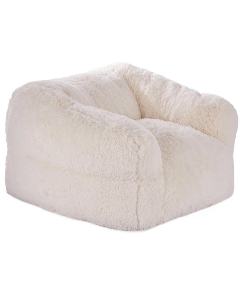 Slickblue Adult Bean Bag Chair with Armrests and High Density Foam Fill