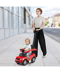 Sugift 3-in-1 Push Car with Removable Handle and Guardrail, Ages 18-36 Months