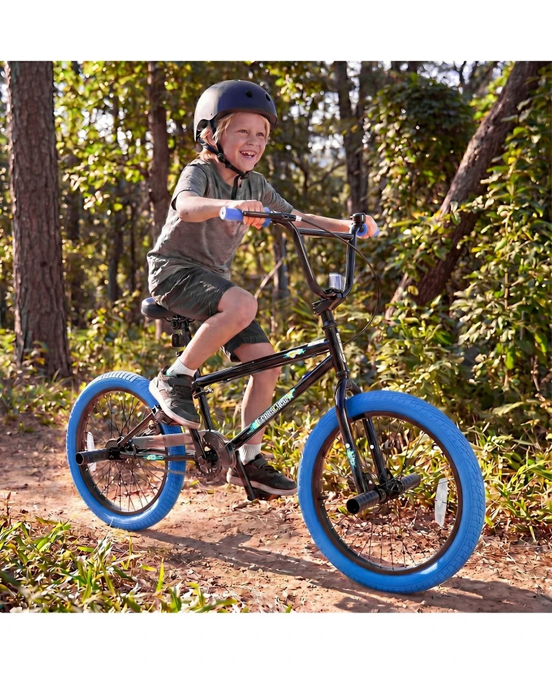 Sugift 20" Trick Bicycle with 360-Degree Steering, Carbon Steel Frame, 7" Adjustable Seat, Ages 8-12