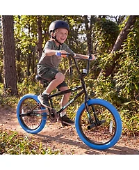Sugift 20" Trick Bicycle with 360-Degree Steering, Carbon Steel Frame, 7" Adjustable Seat, Ages 8-12