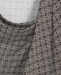 I.n.c. International Concepts Women's Geometric-Print Cowl-Neck Long-Sleeve Blouse, Macy's Exclusive
