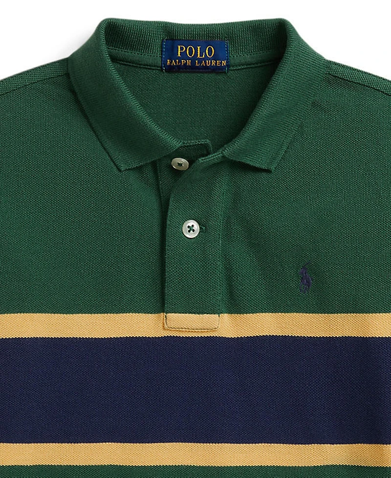 Polo Ralph Lauren Boys' 2T-7 Striped Cotton Mesh Shirt