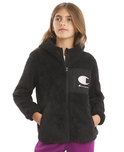 Champion Girls' 4-16 Full-Zip Hooded Sweatshirt