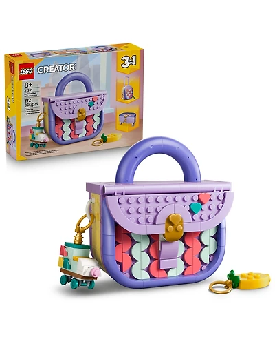 Lego 3 in 1 Art Fashion Bag with Storage 31391 272-Piece Building Set, Ages 8+