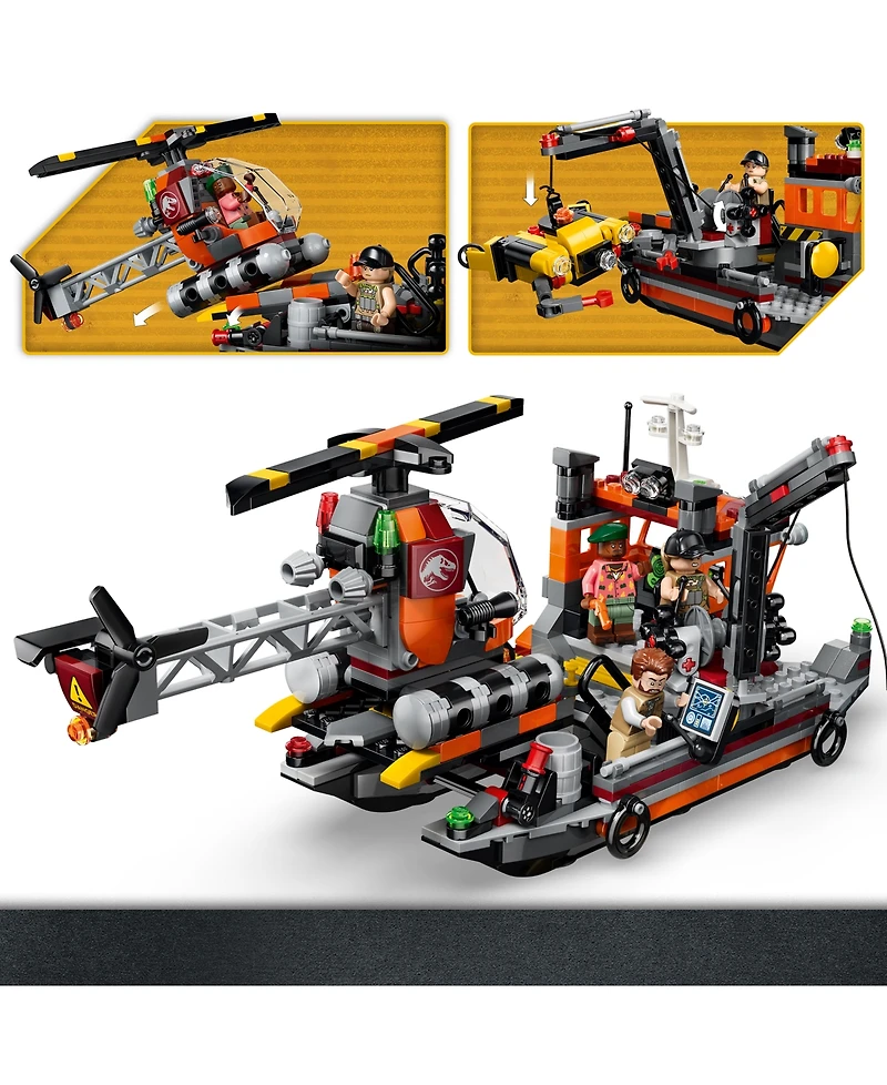 Lego Jurassic World Mosasaurus Dinosaur Boat Attack 77983 703-Piece Building Set, Ages 7+