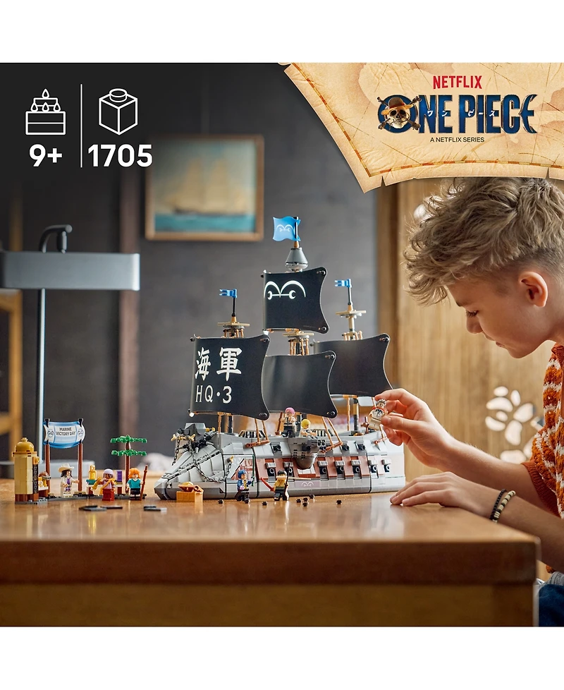 Lego One Piece Garp's Marine Battleship 75646 1,705-Piece Building Set, Ages 9+