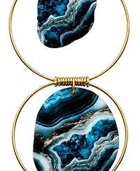 Swanky Designs Soleil Wire Dangle Statement Earrings