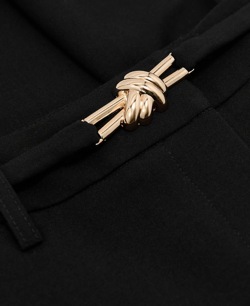 Reiss Women's Leona Flared-Belted Trousers