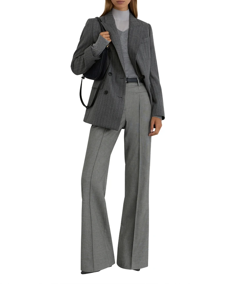 Reiss Women's Pintuck-Detail Flared Trousers
