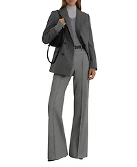Reiss Women's Pintuck-Detail Flared Trousers