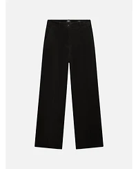 Scotch & Soda Women's Cleo High-Rise Wide-Leg Corduroy Pants, 30" Inseam