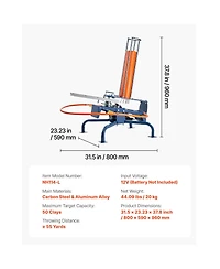 Sugift 50 Clay Pigeon Thrower 55 Plus Yards Automatic Skeet and Trap Launcher with Adjustable Angle Foot Pedal