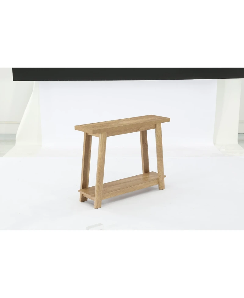 Tribesigns Console Table, Sofa Table Behind Couch, Industrial Console Sofa Table with Storage Shelf