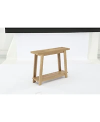 Tribesigns Console Table, Sofa Table Behind Couch, Industrial Console Sofa Table with Storage Shelf